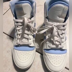Adidas White and Light Blue Sneakers